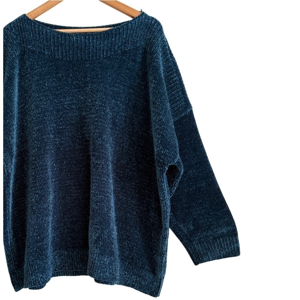 PURE JILL Chunky Supersoft Cozy Comfy Chenille Long Sleeve Pullover Sweater 3X - Picture 4 of 9